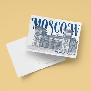 Moscow Dundurn Castle Postcard – Heated Rivalry Inspired Illustration