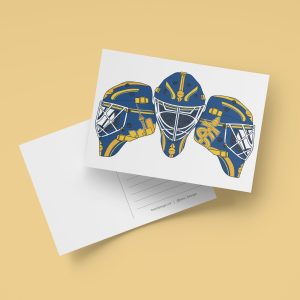 Toronto Scepters Goalie Helmet Postcard